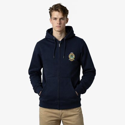 Queens Regiment Ultra Premium Embroidered Zipped Hoodie