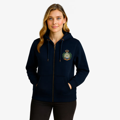 Royal Engineers Zipped Hoodie Embroidered Logo Premium Weight(330gsm)
