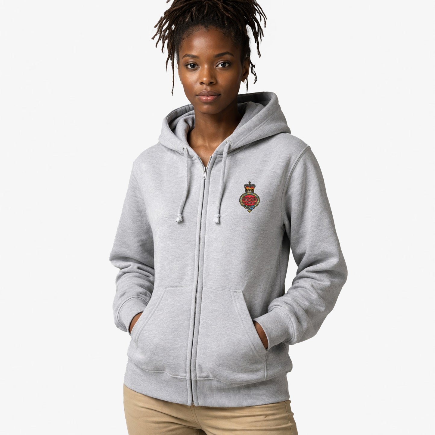 Grenadier Guards Premium Embroidered Zipped Hoodie
