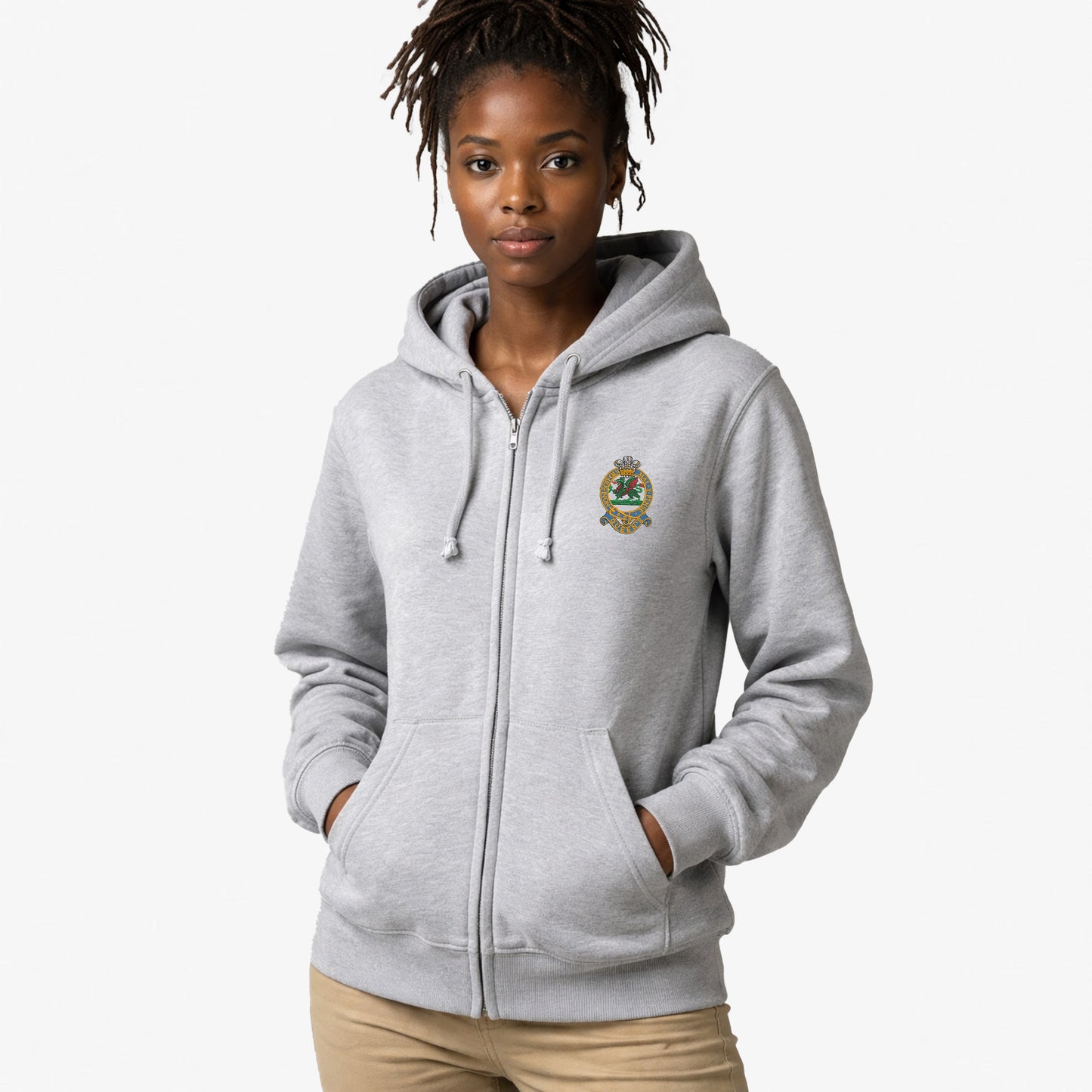 Queens Regiment Premium Zipped Hoodie