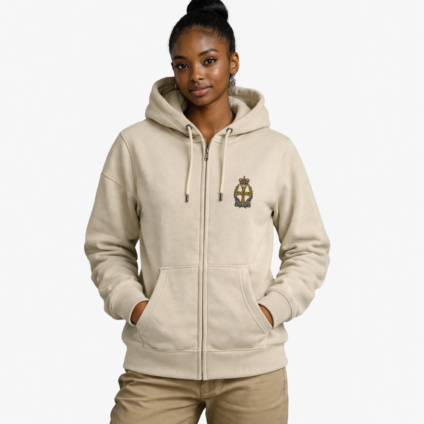QARANC Ultra Premium Embroidered Zipped Hoodie