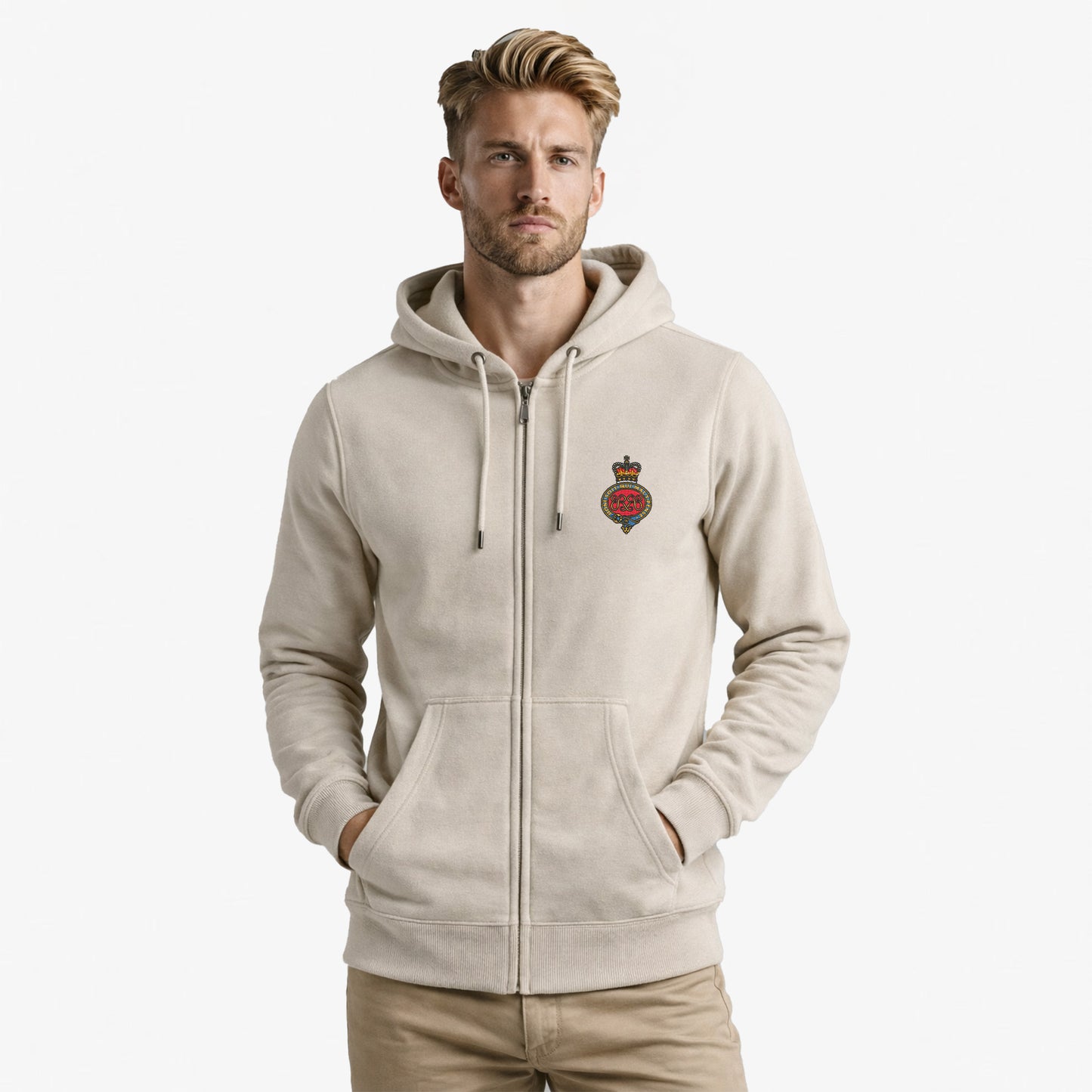 Grenadier Guards Ultra Premium Embroidered Zipped Hoodie