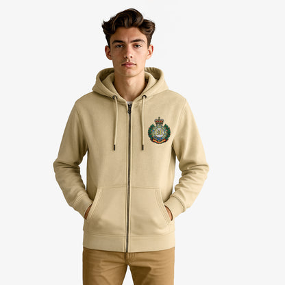 Royal Engineers Zipped Hoodie Embroidered Logo Premium Weight(330gsm)