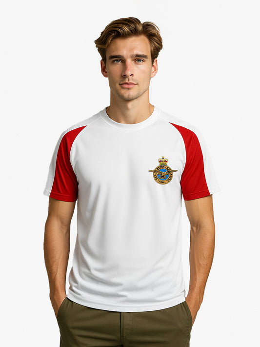 royal-air-force Contrast wicking T-Shirt white-Red