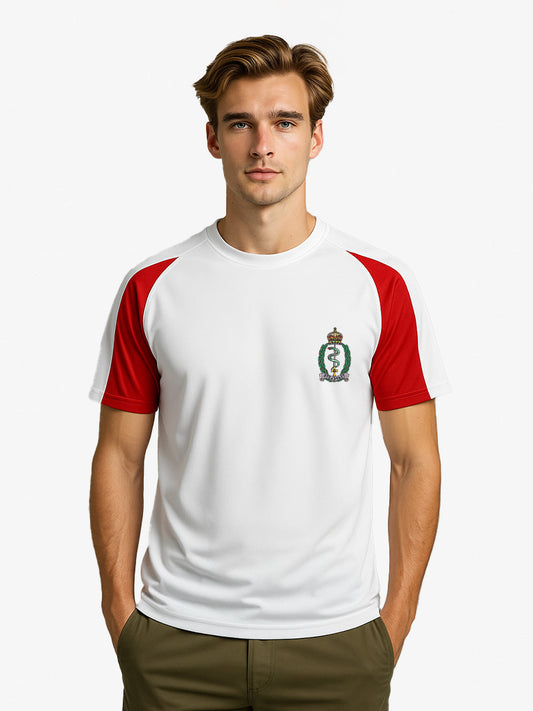royal-army-medical-service Contrast wicking T-Shirt white-Red