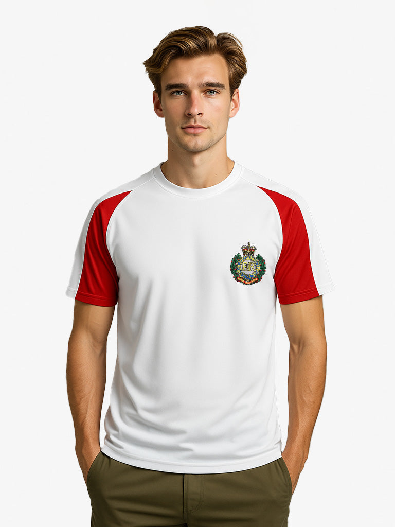 royal-engineers Contrast wicking T-Shirt white-Red
