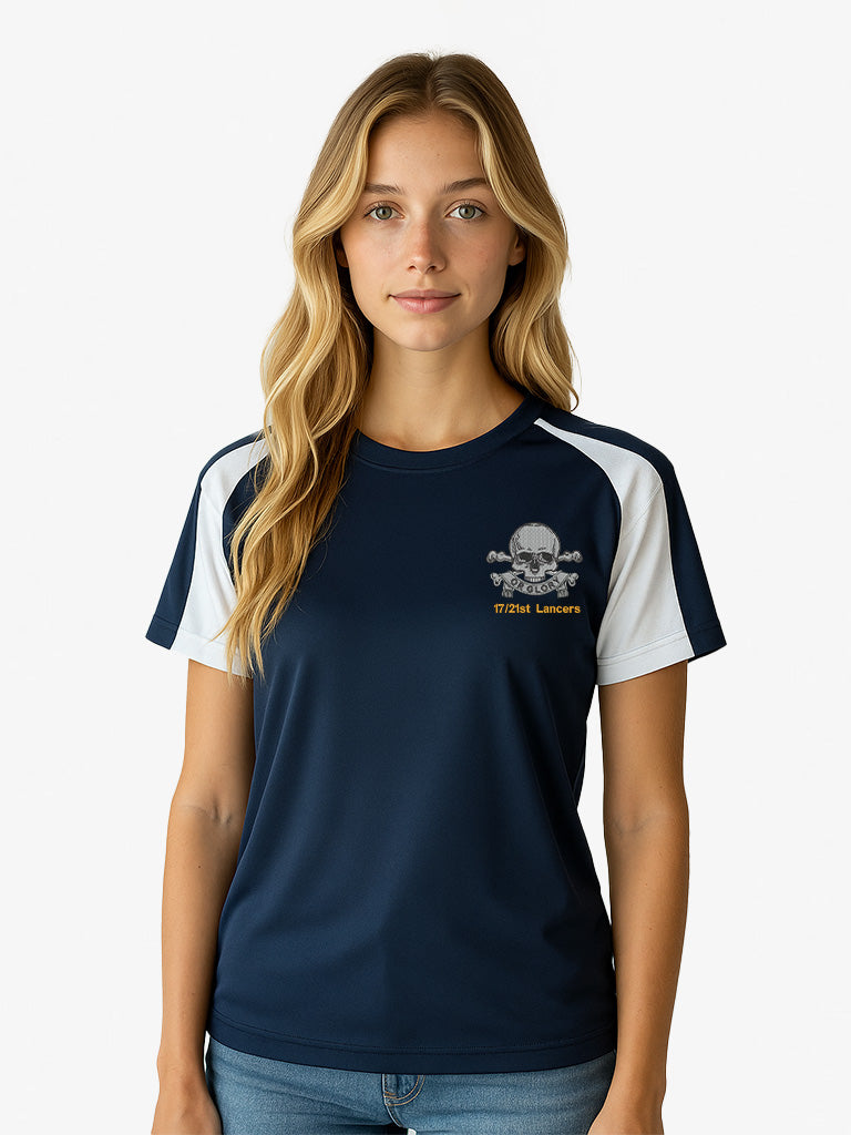 17-21st-lancers Contrast wicking T-Shirt white-Red