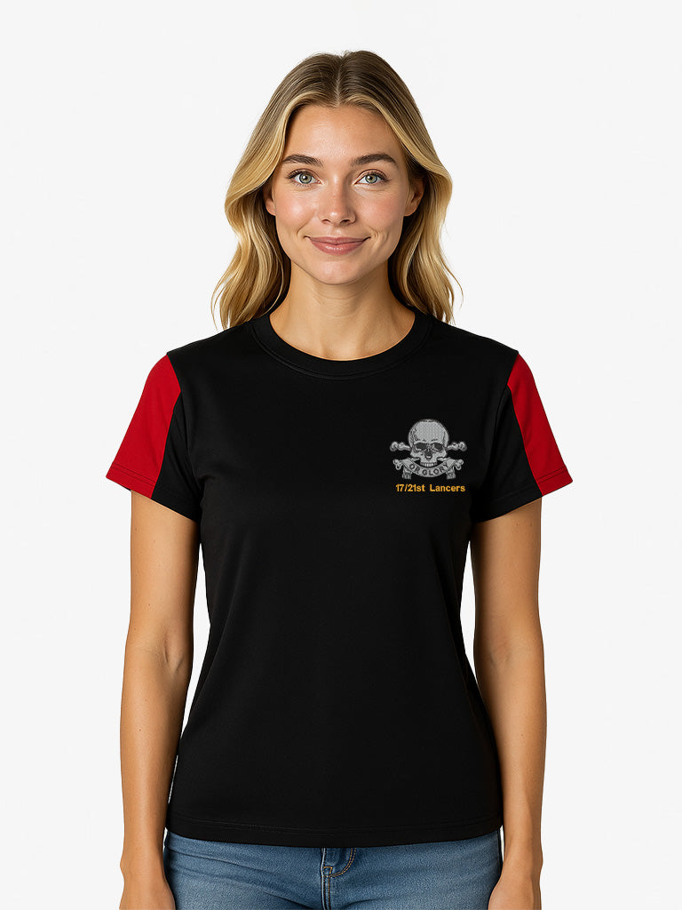 17-21st-lancers Contrast wicking T-Shirt Saphire-Blue