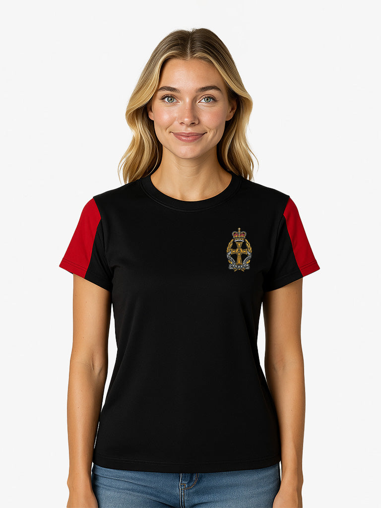 Quuen Alexandra royal army nursing corps Contrast wicking T-Shirt Navy-Red
