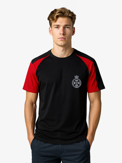 royal-green-jackets Contrast wicking T-Shirt Navy-Red