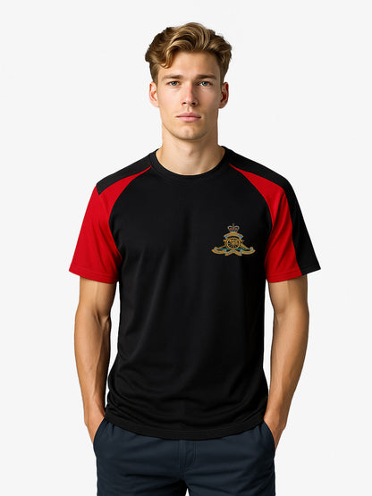 royal-artillery Contrast wicking T-Shirt Navy white