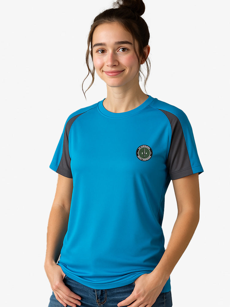 24-commando-engineer-regiment Contrast wicking T-Shirt Navy-Red