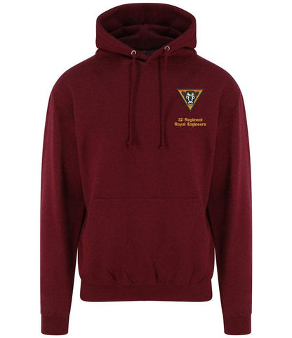 Royal Engineers Clothing 32 Regiment Royal Engineers Hoodie Maroon S