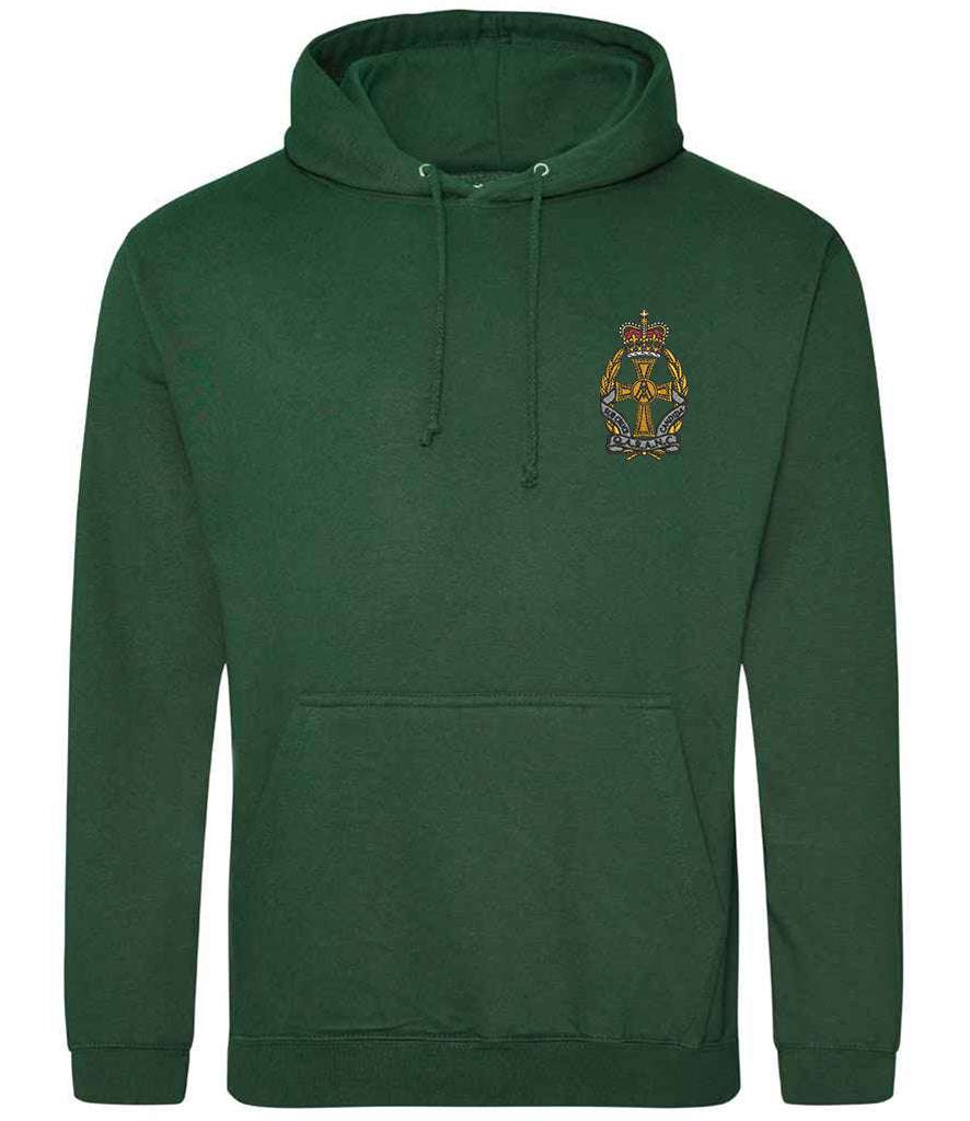 Queen Alexandra's Royal Army Nursing Corps Hoodie with embroidered crest, official MOD licensed product.
