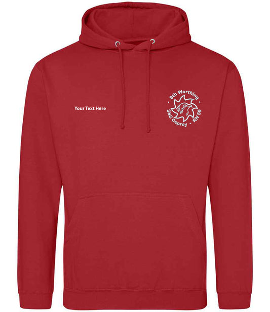 8th Worthing Sea Scouts  Squirell  Section Adult Embroidered Hoodie