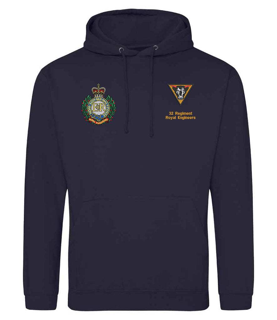Royal Engineers Clothing 32 Regiment Royal Engineers Hoodie Black S