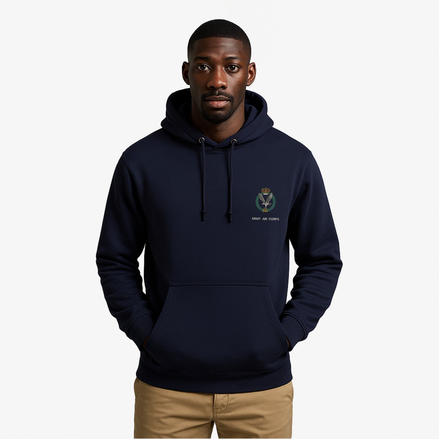 Army Air Corps Hoodie Embroidered Logo Premium Weight(310gsm)