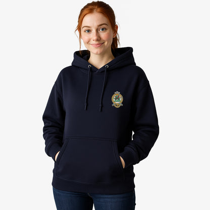 Queens Regiment Hoodie Embroidered Logo Premium Weight(310gsm)