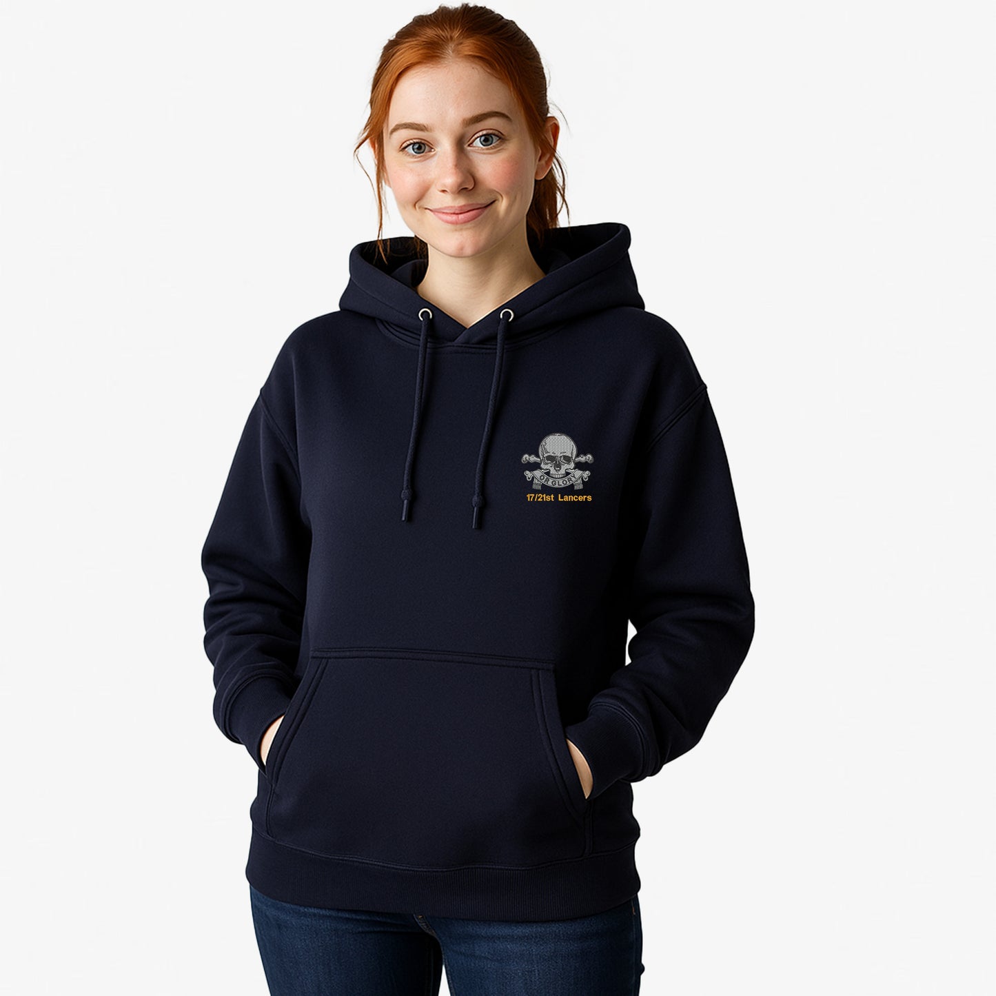 17/21st Lancers Hoodie Embroidered Logo Premium Weight(310gsm)