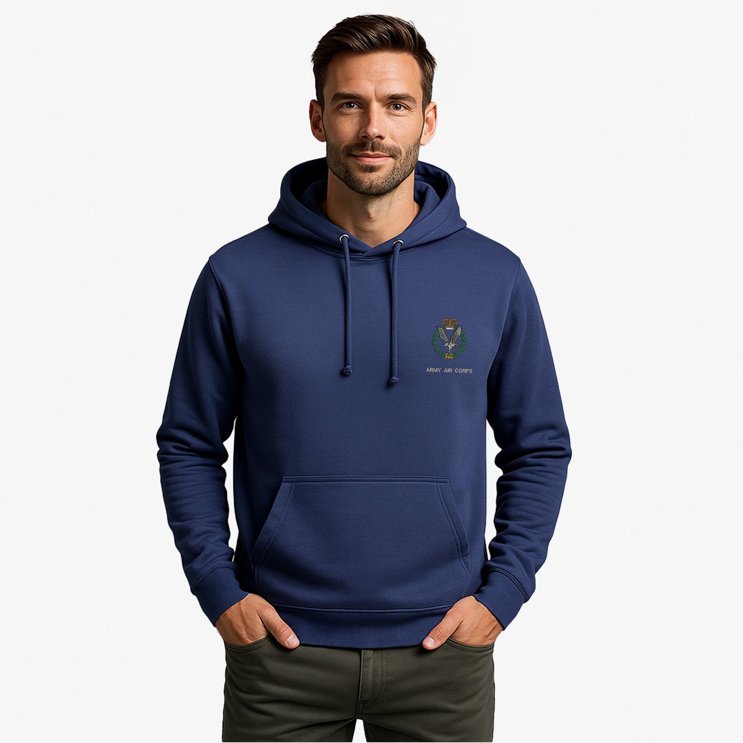 Army Air Corps Hoodie Embroidered Logo Premium Weight(310gsm)