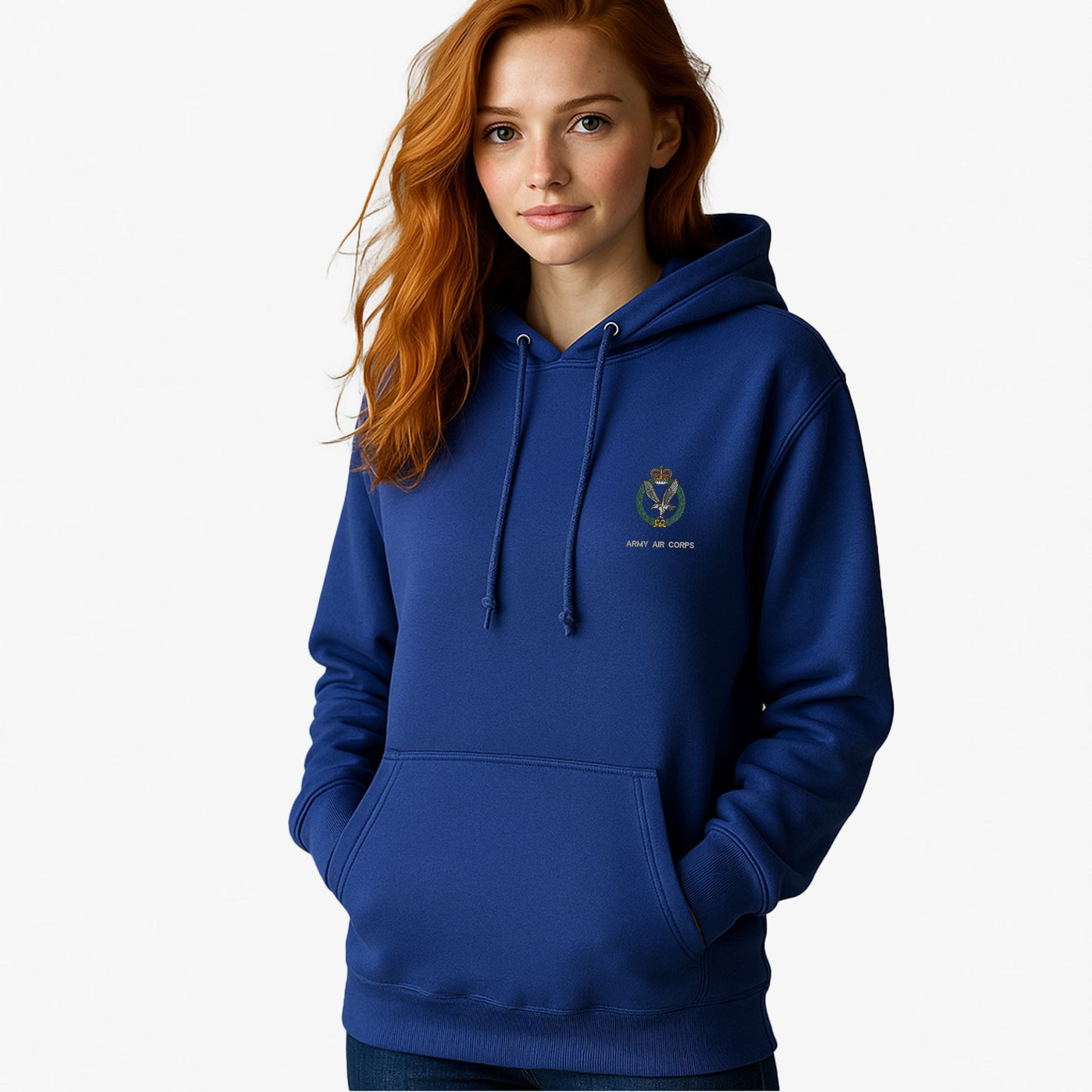 Army Air Corps Hoodie Embroidered Logo Premium Weight(310gsm)