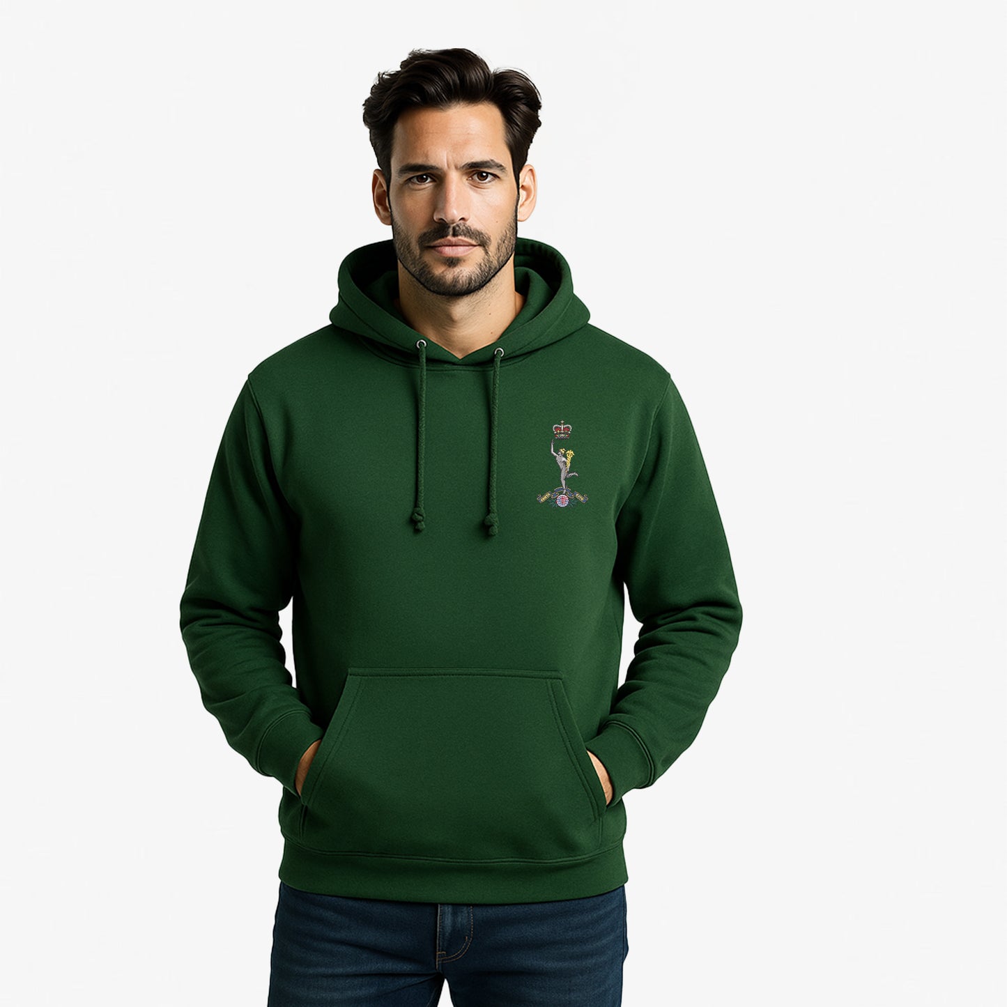 Royal Signals Hoodie Embroidered Logo Premium Weight(310gsm)