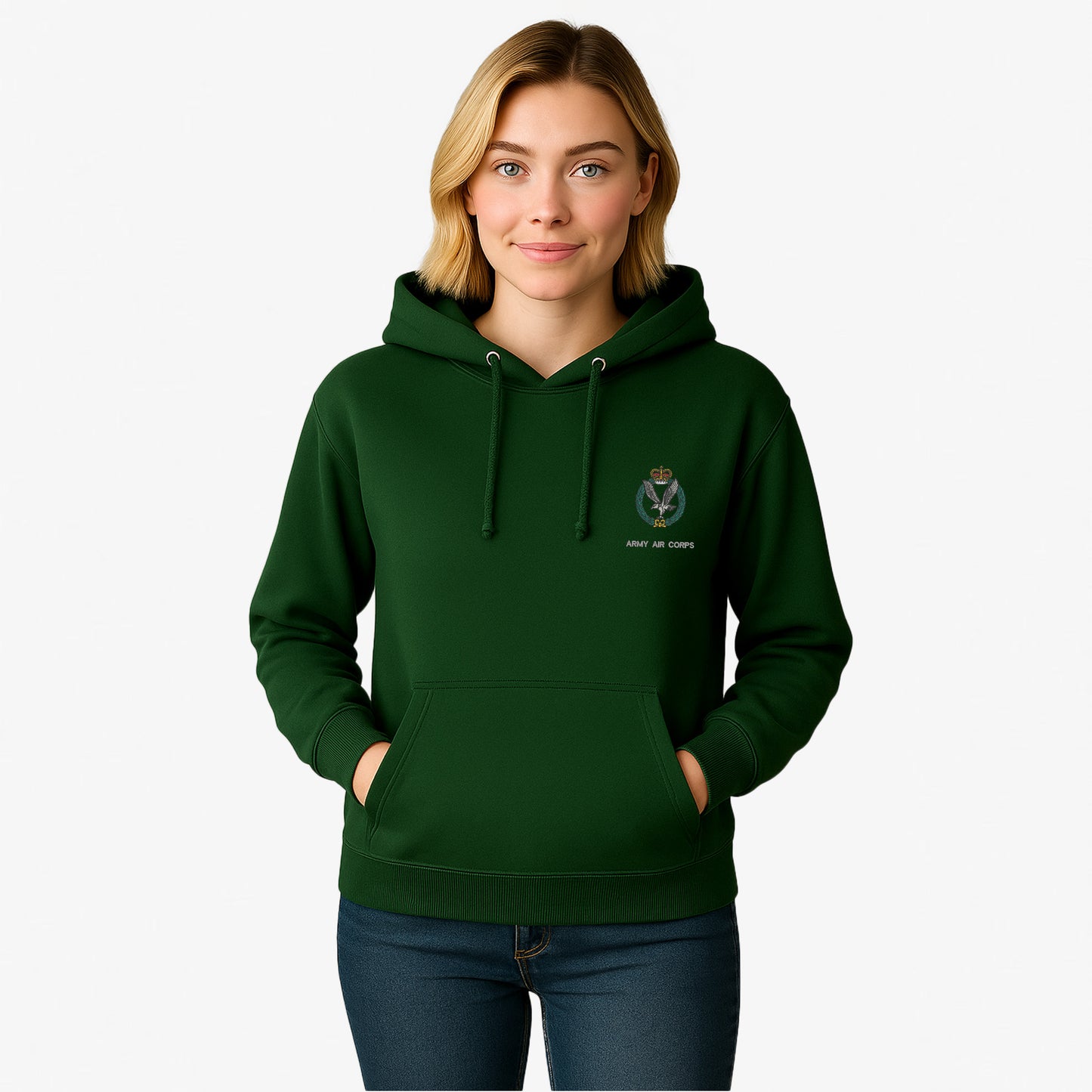 Army Air Corps Hoodie Embroidered Logo Premium Weight(310gsm)