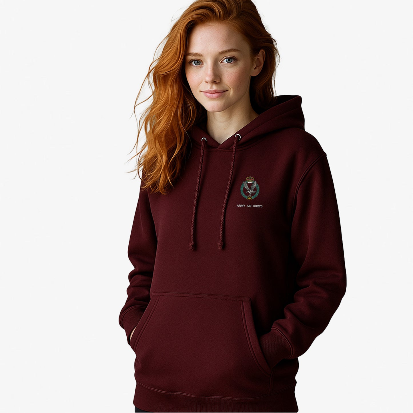 Army Air Corps Hoodie Embroidered Logo Premium Weight(310gsm)