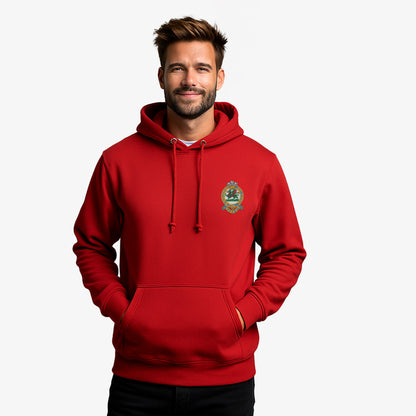 Queens Regiment Hoodie Embroidered Logo Premium Weight(310gsm)