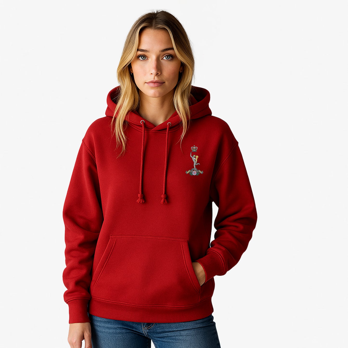 Royal Signals Hoodie Embroidered Logo Premium Weight(310gsm)