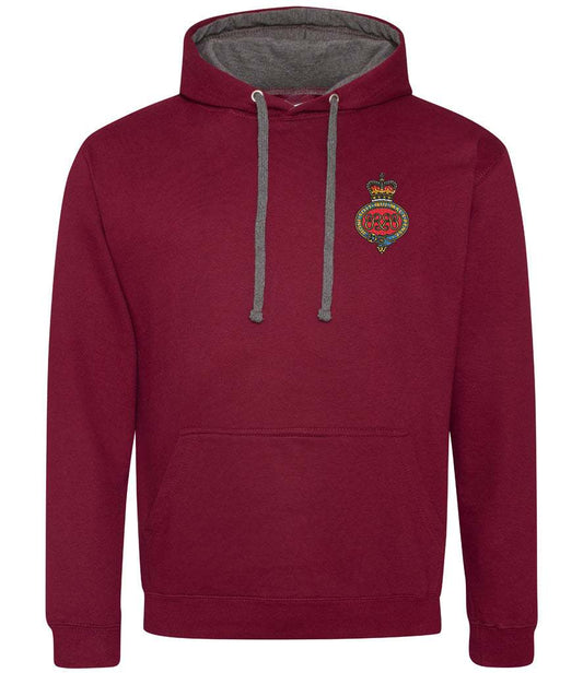 Grenadier Guards  Clothing,Grenadier Guards  Merchandise, Grenadier Guards  Veterans Clothing,Grenadier Guards Varsity Hoodie Maroon/Grey