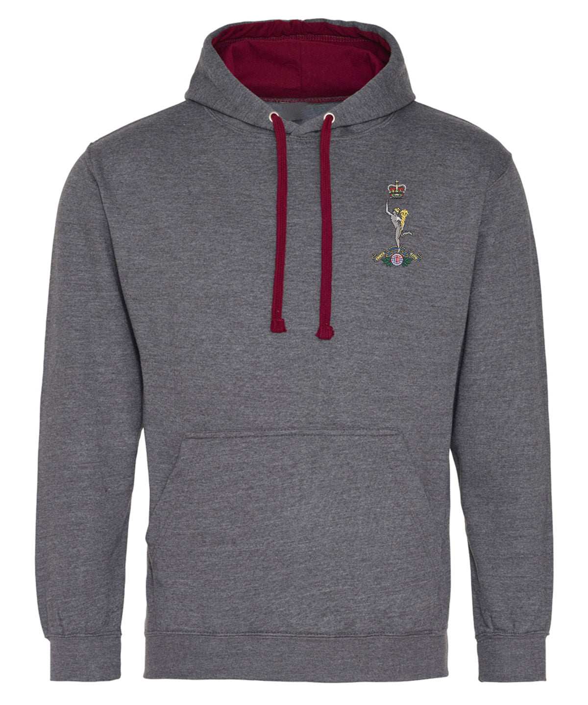 Royal Signals Clothing Royal Signals Varsity Hoodie White/Navy S