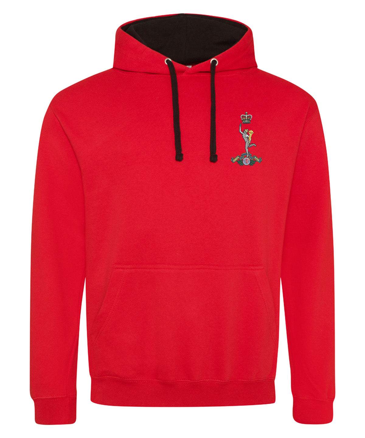 Royal Signals Clothing Royal Signals Varsity Hoodie Grey Maroon S