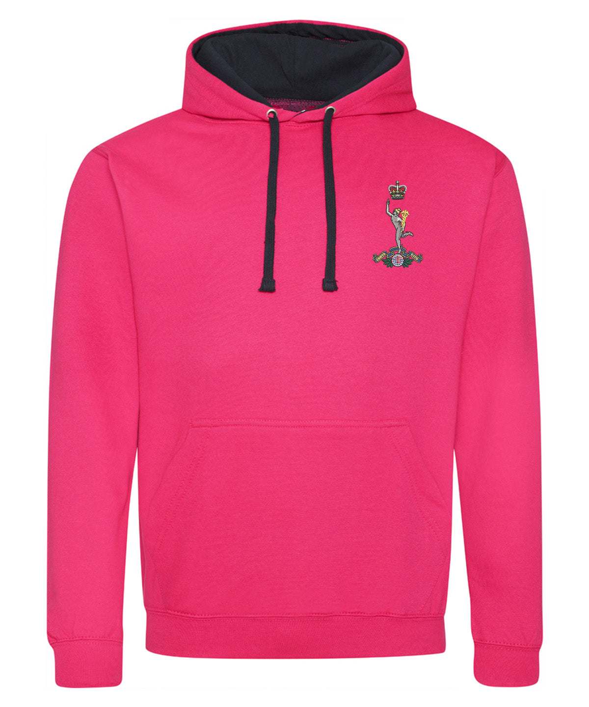 Royal Signals Clothing Royal Signals Varsity Hoodie Pink/White S