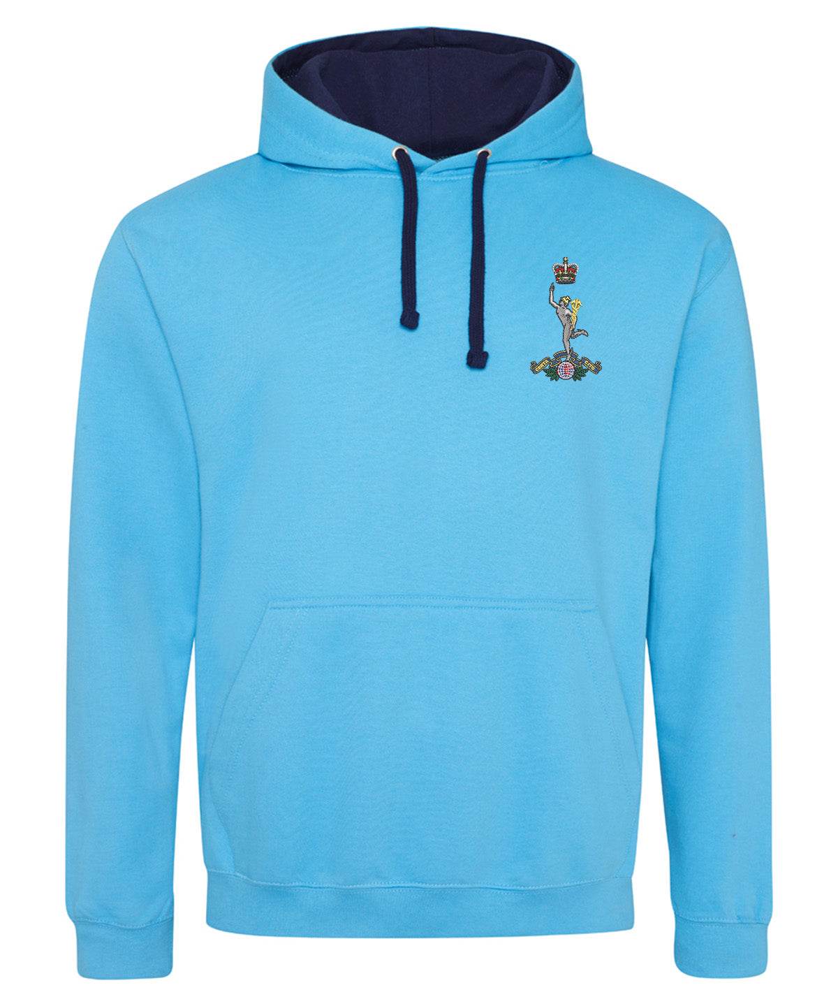 Royal Signals Clothing Royal Signals Varsity Hoodie Pink/Blue S