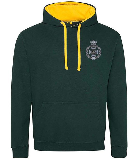 Royal Green Jackets Clothing,Royal Green Jackets Merchandise, Royal Green Jackets Veterans Clothing,Royal Green Jackets Varsity Hoodie (Copy) Maroon/Grey