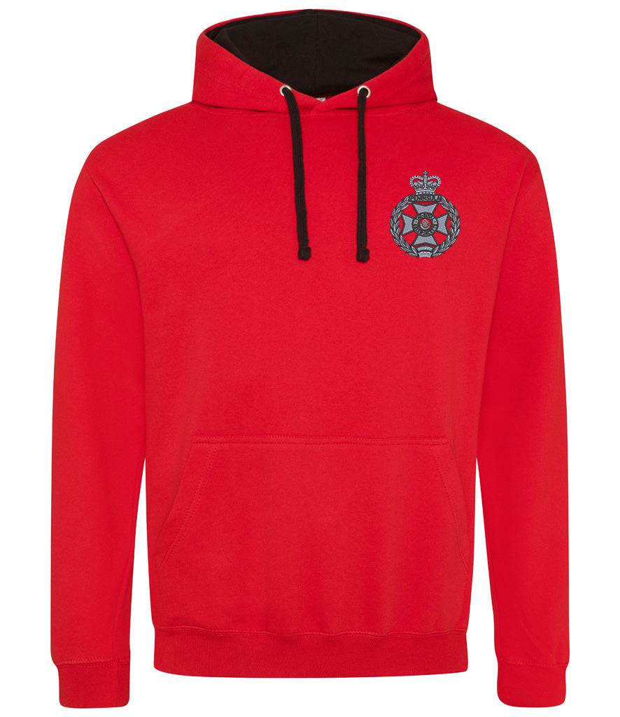 Royal Green Jackets Clothing,Royal Green Jackets Merchandise, Royal Green Jackets Veterans Clothing,Royal Green Jackets Varsity Hoodie (Copy) Red/Black