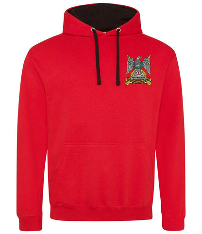 Royal Scots Dragoon Guards Varsity Hoodie,Royal Scots Dragoon Guards Merchandise,Royal Scots Dragoon Guards Varsity Hoodie Navy/Red