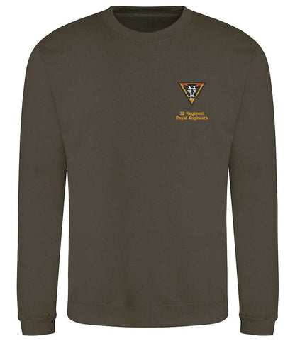 Royal Engineers Clothing 32 Regiment Royal Engineers Sweatshirt Khaki S