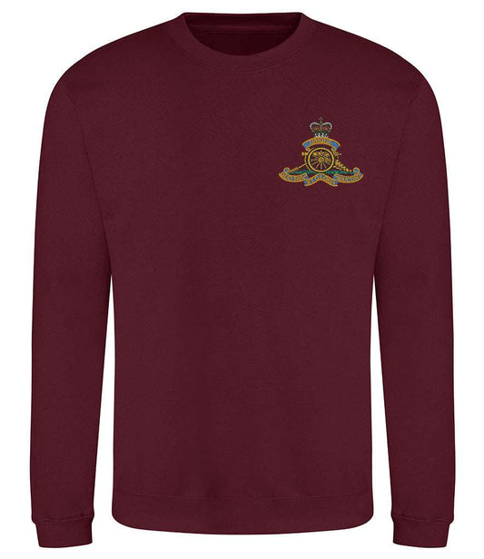 Royal Artillery  Clothing,Royal Artillery  Merchandise, Royal Artillery  Veterans Clothing,Royal Artillery Sweatshirt Maroon
