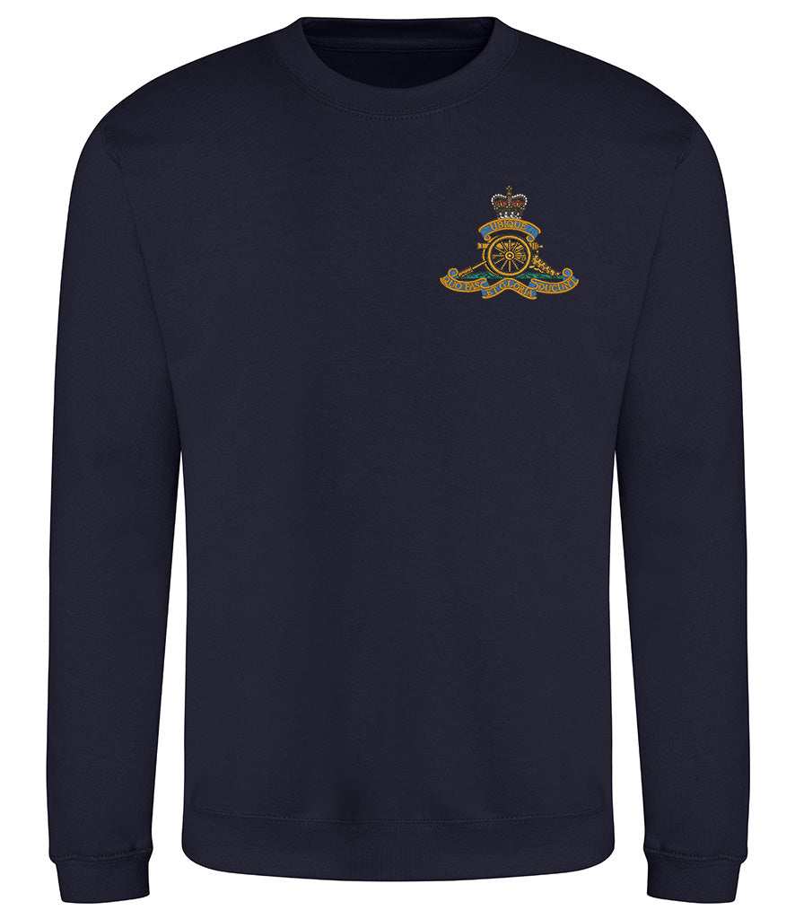 Royal Artillery  Clothing,Royal Artillery  Merchandise, Royal Artillery  Veterans Clothing,Royal Artillery Sweatshirt Navy