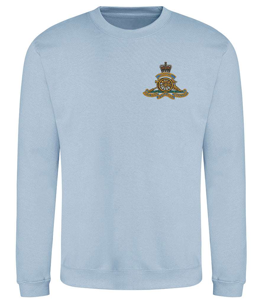 Royal Artillery  Clothing,Royal Artillery  Merchandise, Royal Artillery  Veterans Clothing,Royal Artillery Sweatshirt Sky