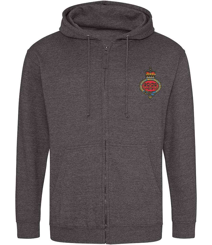 Grenadier Guards  Clothing,Grenadier Guards  Merchandise, Grenadier Guards  Veterans Clothing,Grenadier Guards Zipped Hoodie Forest Green
