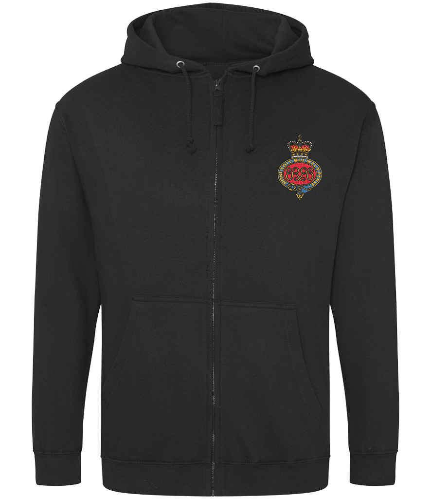 Grenadier Guards  Clothing,Grenadier Guards  Merchandise, Grenadier Guards  Veterans Clothing,Grenadier Guards Zipped Hoodie Grey