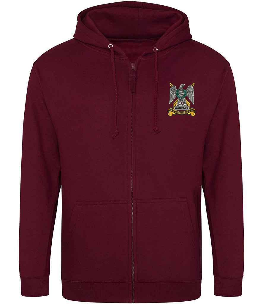 Royal Scots Dragoon Guards Zipped Hoodie ,Royal scots Dragoon Guards Hoodie Grey