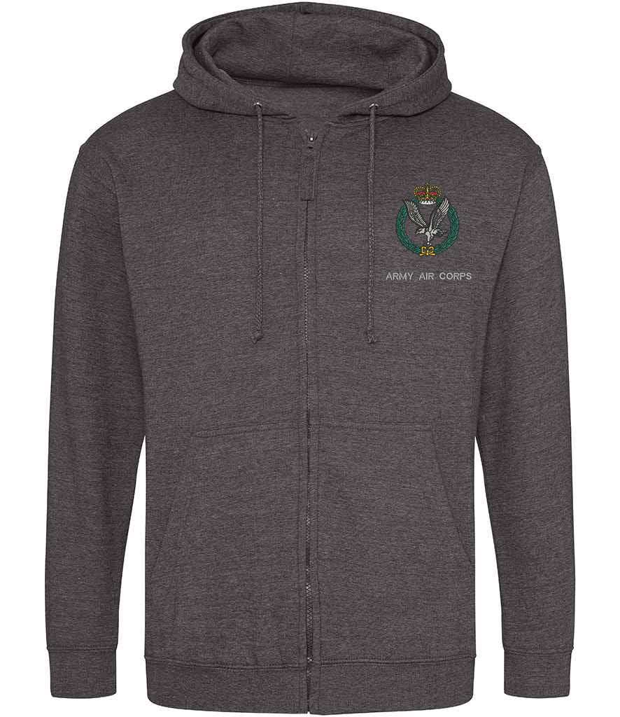 Army Air Corps Clothing,Army Air Corps Merchandise, Army Air Corps Veterans Clothing,Army Air Corps Zipped Hoodie Black