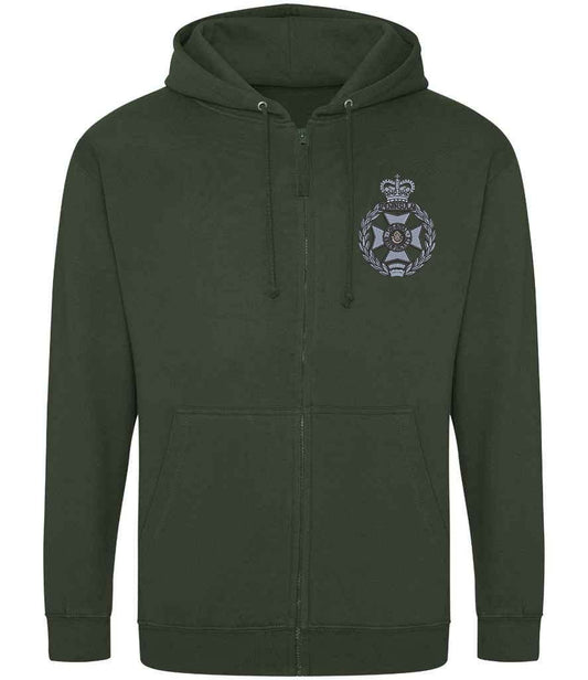 Royal Green Jackets Clothing,Royal Green Jackets Merchandise, Royal Green Jackets Veterans Clothing,Royal Green Jackets Zipped Hoodie Maroon