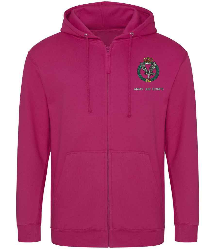 Army Air Corps Clothing,Army Air Corps Merchandise, Army Air Corps Veterans Clothing,Army Air Corps Zipped Hoodie Grey