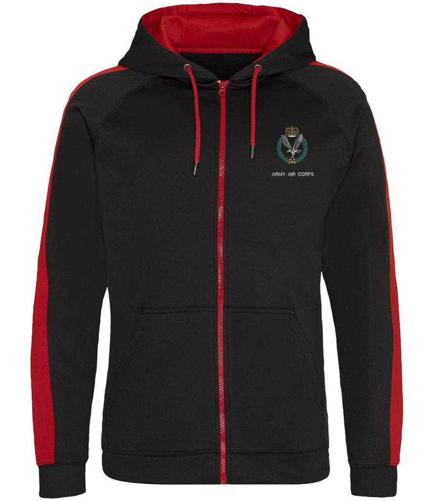 Army Air Corps Polyester Sports Zoodie,Army Air Corps Merchandise, Army Air Corps Veterans Clothing,Army Air Corps  Polyester Sports Zoodie Navy/Red