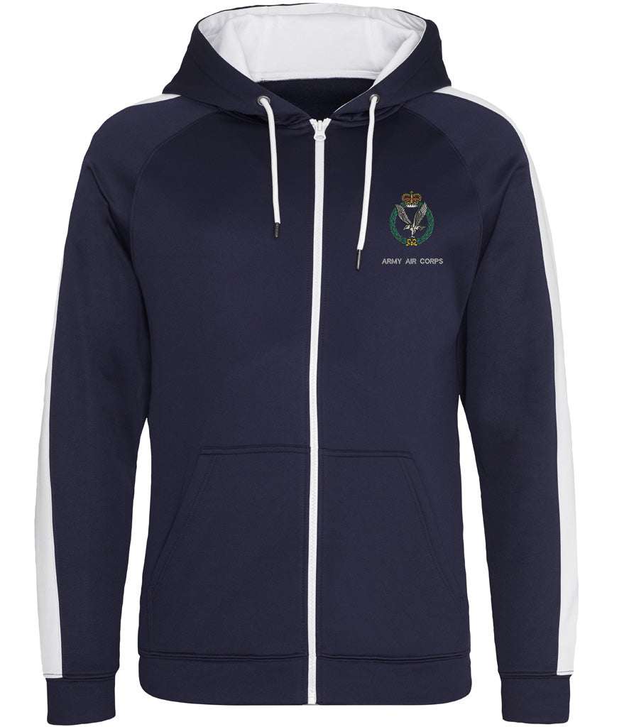 Army Air Corps Polyester Sports Zoodie,Army Air Corps Merchandise, Army Air Corps Veterans Clothing,Army Air Corps  Polyester Sports Zoodie Navy/White